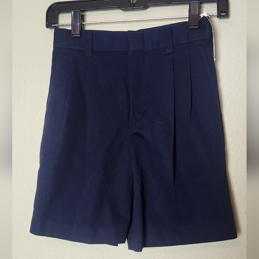 NWT - Liz Claiborne Girls Navy Uniform Shorts Size 8 Regular